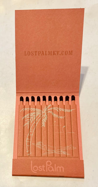 "Lost Palm" -Orange Version Giant Retro Feature Matchbook