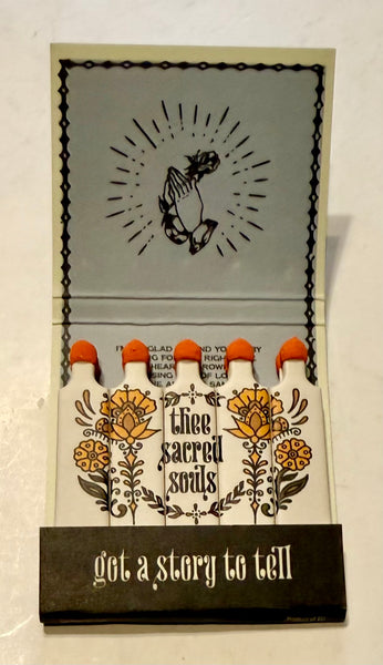 "Thee Sacred Souls - Got a Story to Tell" Retro Feature Matchbook with a Full-Length Cover!
