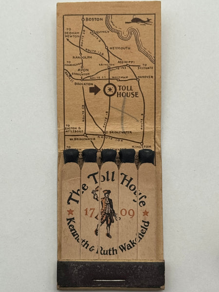 "The Toll House - Nestle's Toll House Cookies Origin" Brockton, MA Vintage Feature Matchbook