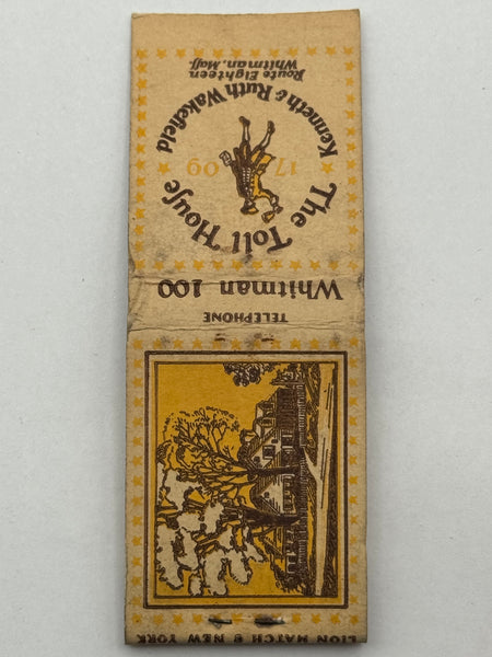 "The Toll House - Nestle's Toll House Cookies Origin" Brockton, MA Vintage Feature Matchbook