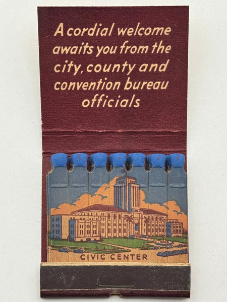 "San Diego Invites You" Vintage Feature Matchbook