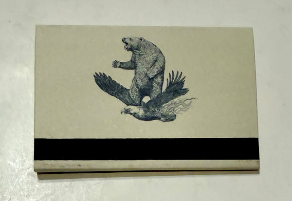 "Bear Meets Eagle On Fire" (Gray Version) 20 Strike Retro Feature Matchbook