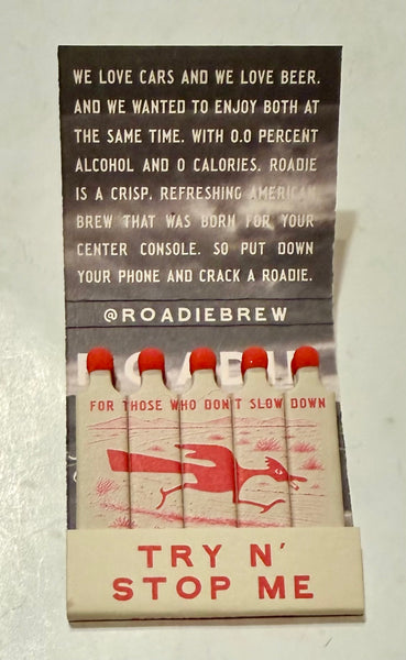 "Roadie Brew" Retro Feature Matchbook