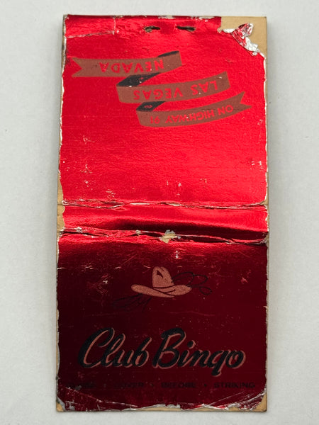 "Club Bingo" Las Vegas, NV Vintage Feature Matchbook