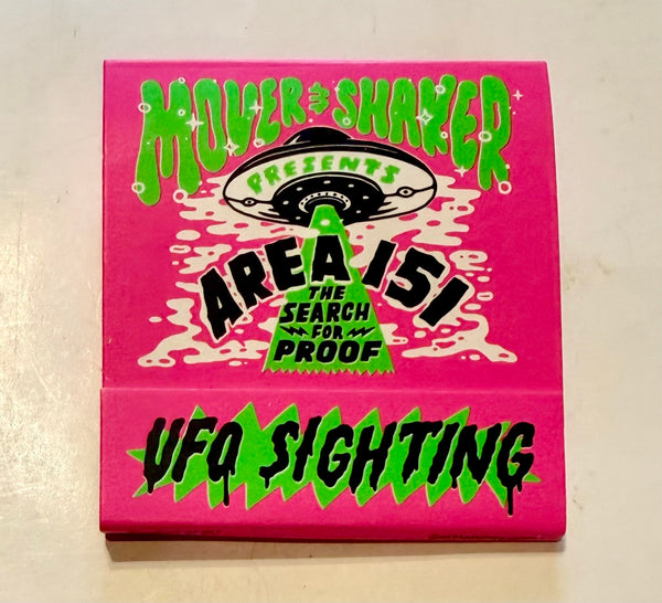 "Mover & Shaker Area 51" Retro Feature Matchbook