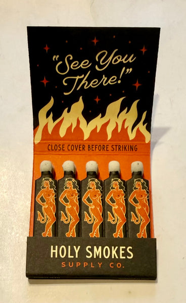 "Holy Smokes" Retro Feature Matchbook