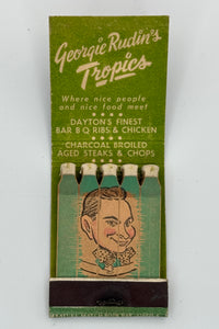 "Georgie Rudin’s Tropics" Dayton, OH Tiki Vintage Feature Matchbook