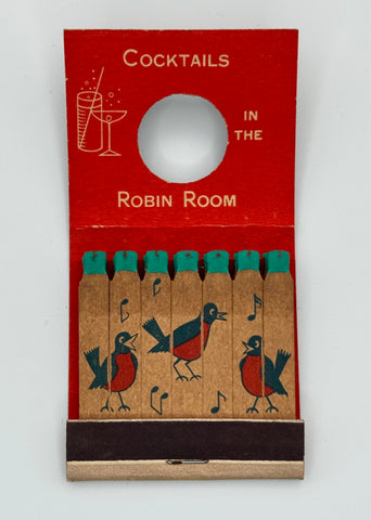 "Round Robin" Sherman Oaks, Ca "Knothole" Vintage Feature Matchbook