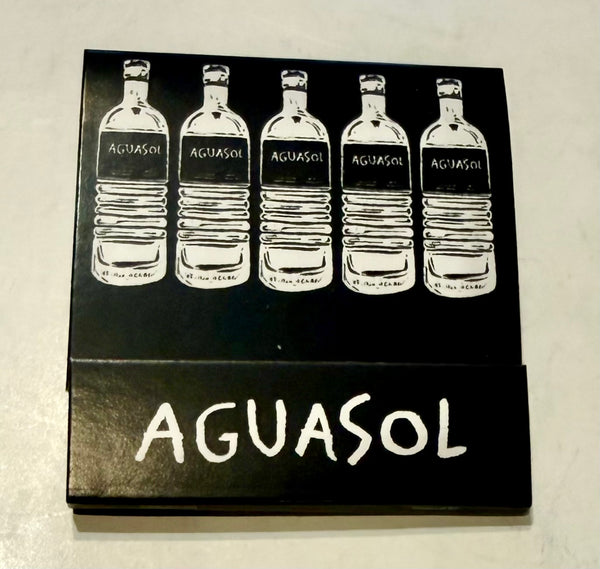 "Aguasol" Black Version Retro Feature Matchbook