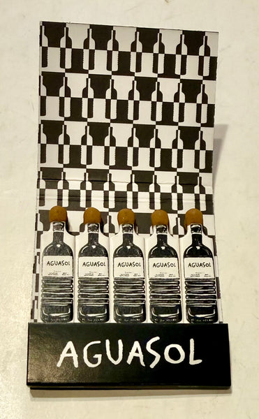 "Aguasol" Black Version Retro Feature Matchbook