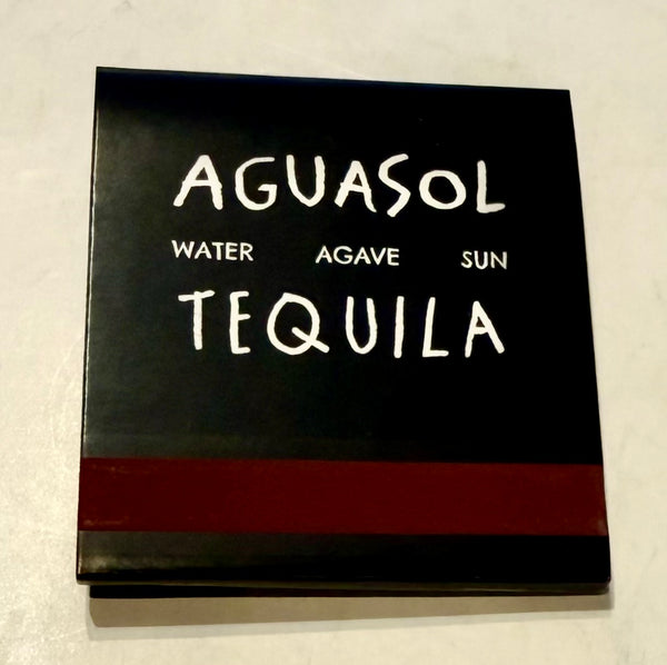 "Aguasol" Black Version Retro Feature Matchbook