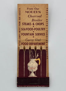 "Cocktails at Dinou’s" Chicago, IL Vintage Feature Matchbook