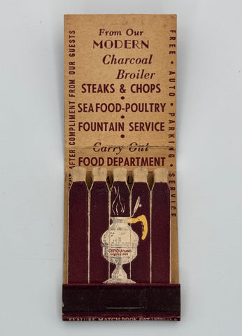 "Cocktails at Dinou’s" Chicago, IL Vintage Feature Matchbook