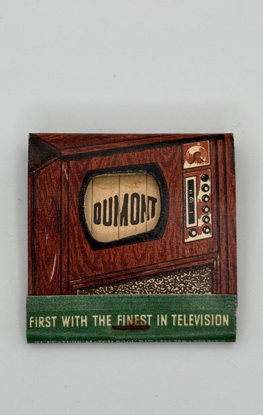 "DuMont Television" Passaic, NJ KNOTHOLE Vintage Feature Matchbook
