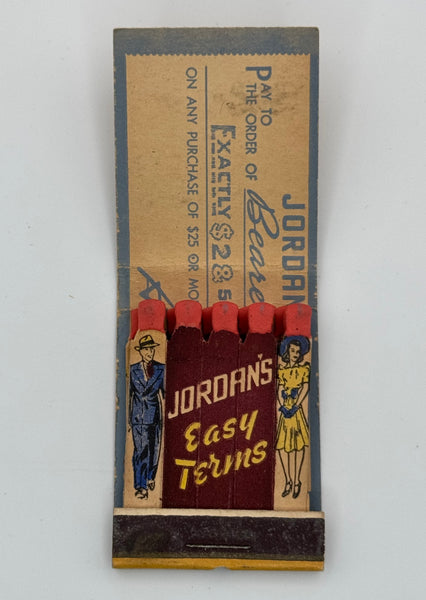 "Jordan’s" Vintage Feature Matchbook