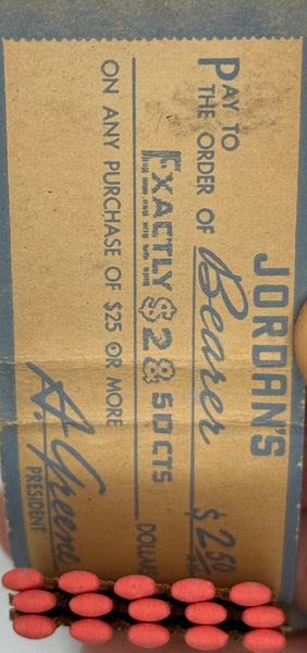 "Jordan’s" Vintage Feature Matchbook