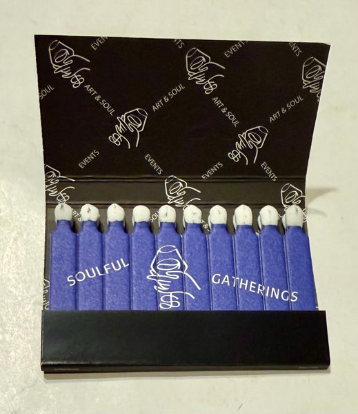 "Art & Soul Events" Wide Retro Feature Matchbook