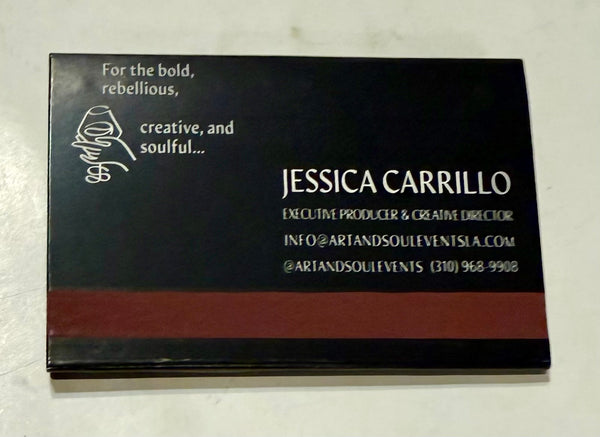 "Art & Soul Events" Wide Retro Feature Matchbook