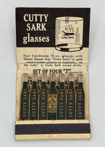 "Cutty Sark Scotch" Vintage Feature Matchbook