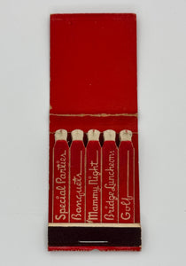"Billings Club" Vintage Feature Matchbook