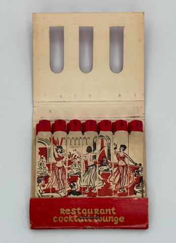 "Syriana Restaurant" Washington, DC Vintage Feature Matchbook w/ a "Knothole" Die Cut Cover!