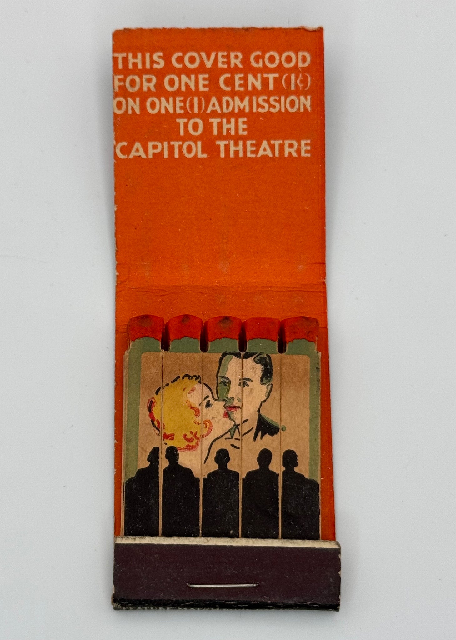 "Capital Theater" Chambersburg, PA Vintage Feature Matchbook