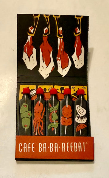 "Cafe Ba-Ba-Reeva" Retro Feature Matchbook