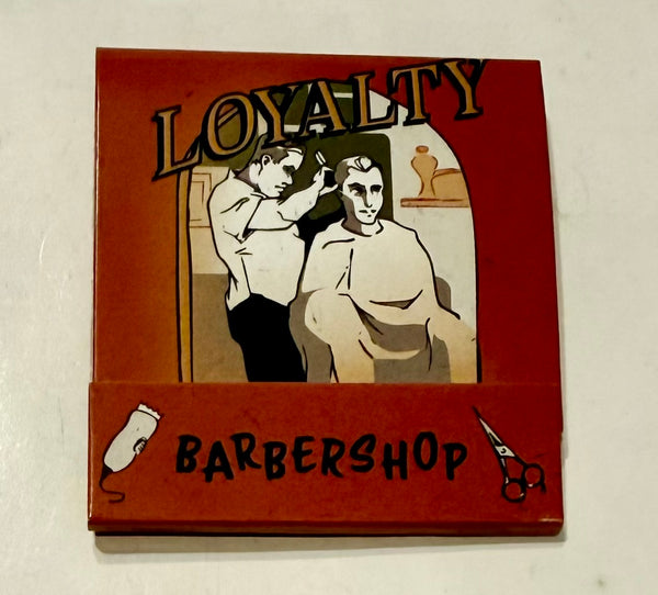 "Loyalty Barbershop" Retro Feature Matchbook