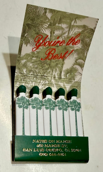 "Nate's On Marsh" Retro Feature Matchbook