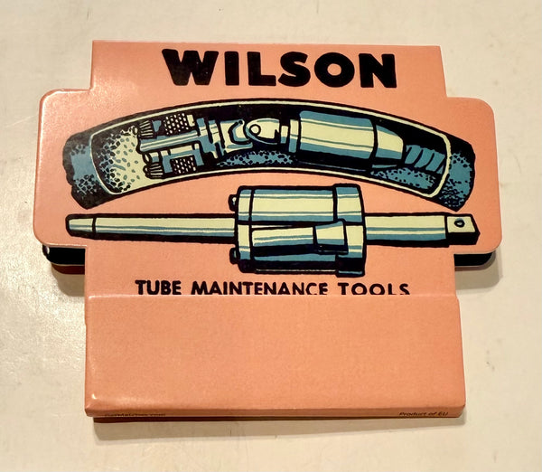"Wilson Tube Maintenance" Retro Feature Matchbook w/ Contour Cover
