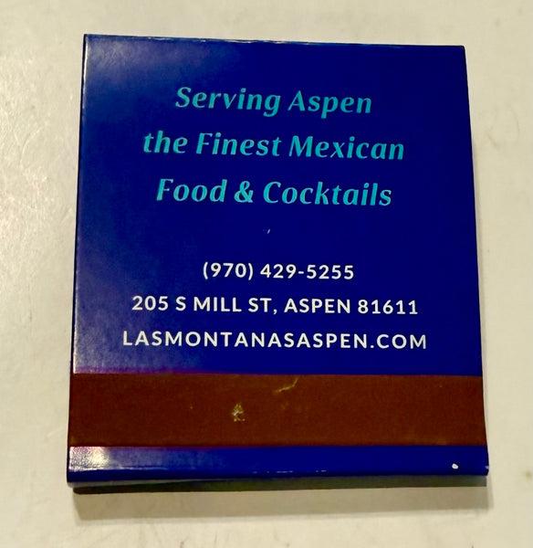 "Las Montana's" Retro Feature Matchbook