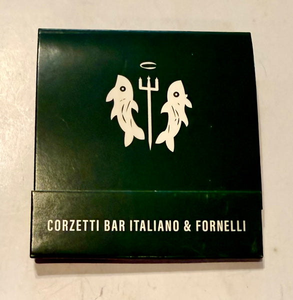 "Corzerri Bar Italiano" Retro Feature Matchbook