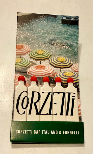 "Corzerri Bar Italiano" Retro Feature Matchbook