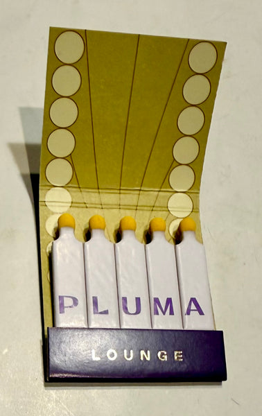 "Pluma Lounge" Retro Feature Matchbook