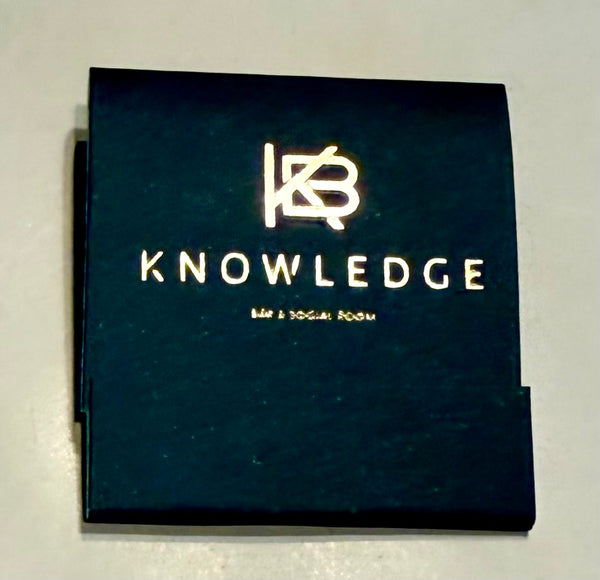 "Knowledge Bar & Social" Retro Feature Matchbook B