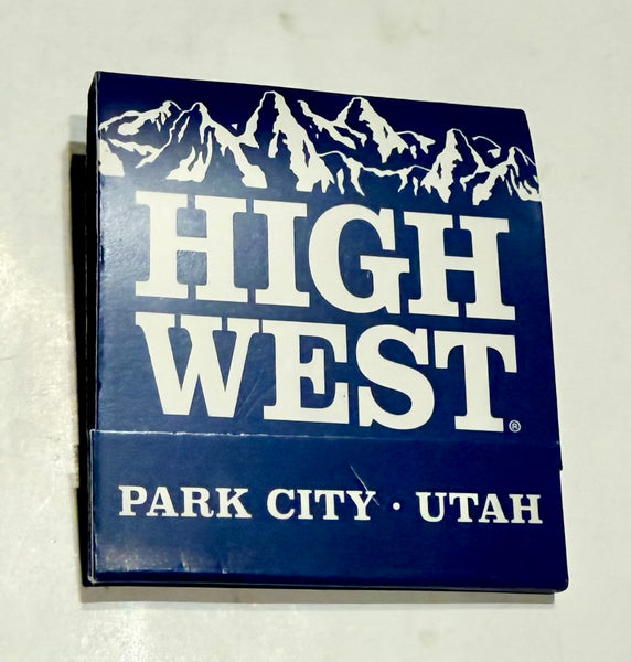 "High West" Retro Feature Matchbook