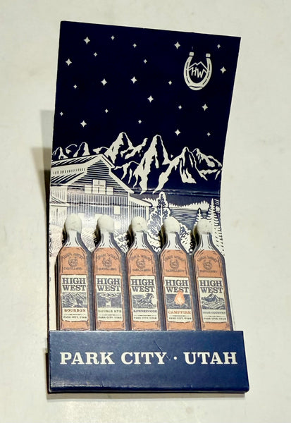 "High West" Retro Feature Matchbook