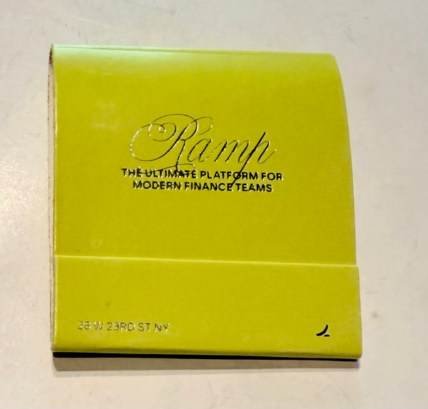 "RAMP" Retro Feature Matchbook