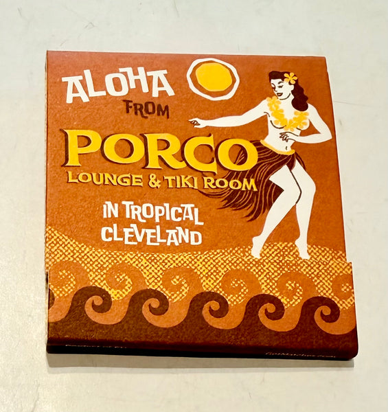 "Porco Lounge & Tiki Room" Retro Feature Matchbook