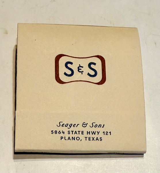 "Seager & Sons" Retro Feature Matchbook