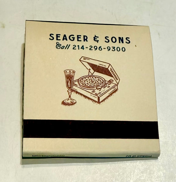 "Seager & Sons" Retro Feature Matchbook
