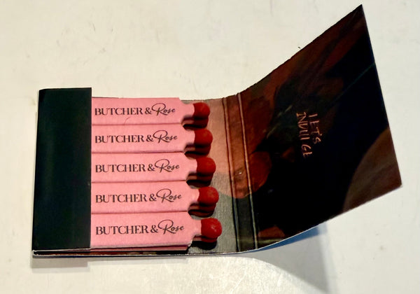 "Butcher & Rose" Retro Feature Matchbok