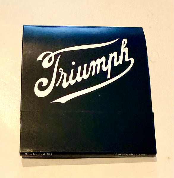 "Triumph Icon Editions" Retro Feature Matchbook