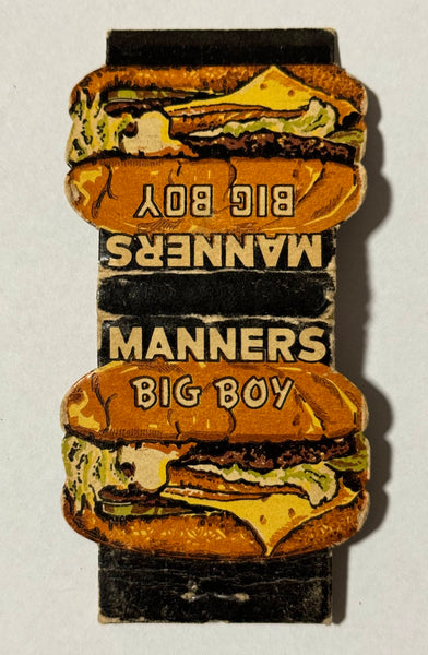 "Manners Big Boy" Vintage Feature Matchbook