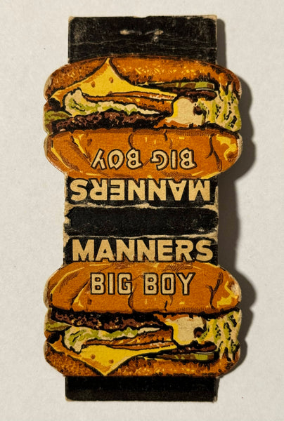 "Manners Big Boy" Vintage Feature Matchbook