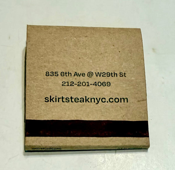"Strip Steak" Retro Feature Matchbook