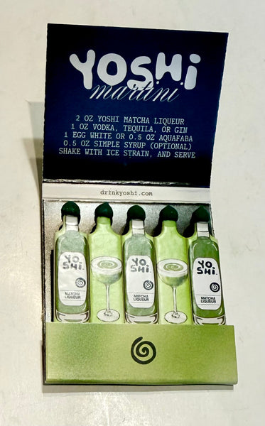 "Yoshi Matcha Liqueur" Retro Feature Matchbook
