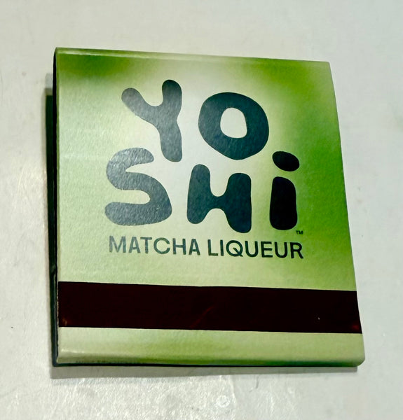 "Yoshi Matcha Liqueur" Retro Feature Matchbook