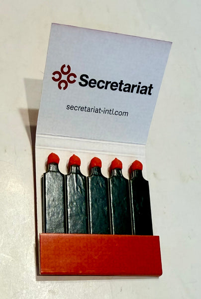 "Secretariat Int'l" Retro Feature Matchbook
