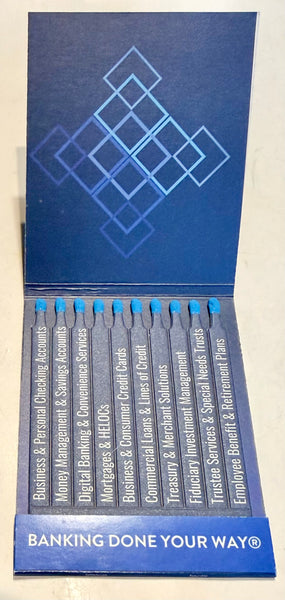 "F&M Trust" Giant Retro Feature Matchbook